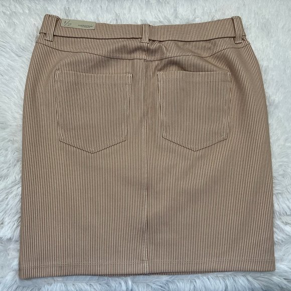 Liverpool Glider Striped Pull On Skirt - Picture 3 of 4